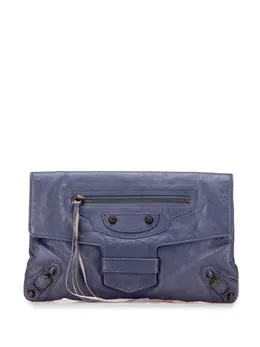 Balenciaga Pre-Owned: Голубой клатч 