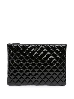 CHANEL Pre-Owned: Чёрный клатч 