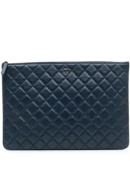 CHANEL Pre-Owned: Голубой клатч 