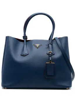Prada Pre-Owned: Голубая сумка 