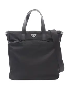Prada Pre-Owned: Чёрная сумка-шоппер 
