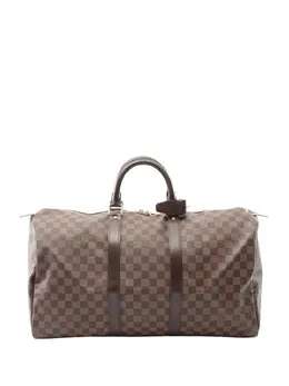 Louis Vuitton Pre-Owned: Коричневая дорожная сумка 