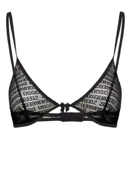 DSQUARED2: Чёрный бюстгальтер 