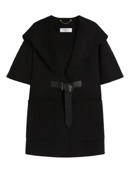 Max Mara: Плащ с капюшоном 