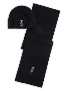 Polo Ralph Lauren: Чёрная шапка 