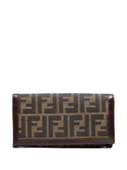 Fendi Pre-Owned: Коричневый кошелёк 