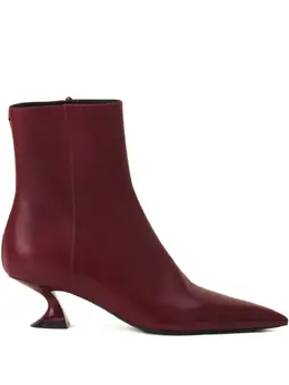 Lanvin: Бордовые ботинки 