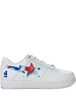 A BATHING APE®: Белые кроссовки 
