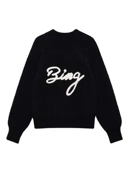 ANINE BING: Чёрный свитер 