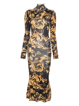 Versace Jeans Couture: Платье с принтом 