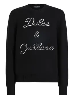 Dolce & Gabbana: Чёрный свитер 
