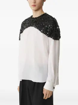 Lanvin: Футболка с блёстками 