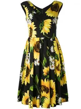 Dolce & Gabbana: Платье с принтом 