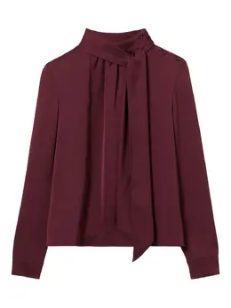 Claudie Pierlot: Блуза с бантом 
