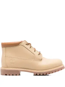Timberland: Бежевые ботинки 