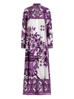 Dolce & Gabbana: Рубашка с растительным принтом 