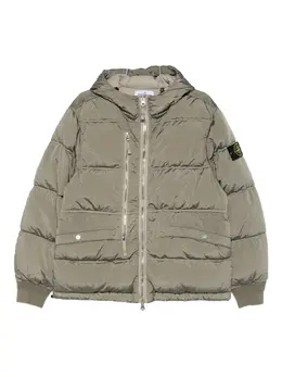 Stone Island: Зелёная куртка 