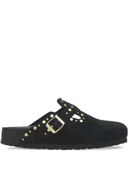 Birkenstock: Чёрные сабо  Boston