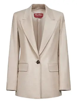Max Mara: Бежевый жакет 