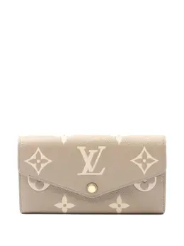 Louis Vuitton Pre-Owned: Бежевый кошелёк 