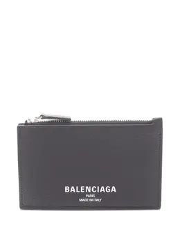 Balenciaga: Чёрный картхолдер  Cash