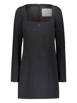 Courrèges: Платье с длинным рукавом 