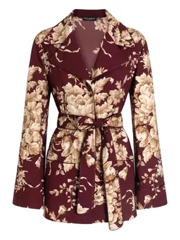 Dolce & Gabbana: Рубашка с растительным принтом 