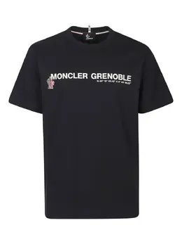 Moncler Grenoble: Синяя футболка 