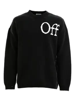 Off-White: Чёрный свитер  Bookish
