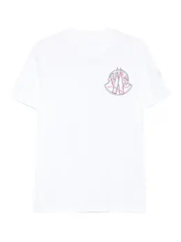 Moncler: Футболка с принтом 