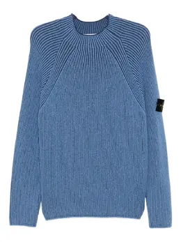 Stone Island: Голубой свитер 