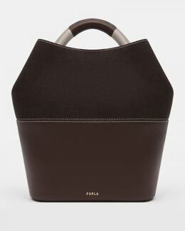 FURLA: Коричневая сумка 