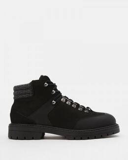 Pollini: Чёрные ботинки 
