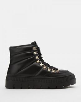 Pollini: Чёрные ботинки 