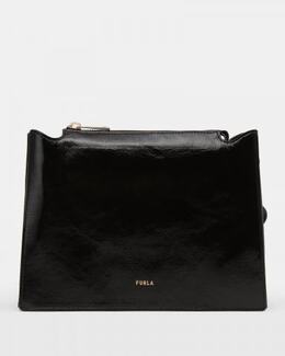 FURLA: Чёрная сумка 