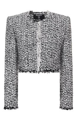 Balmain: Чёрный жакет 