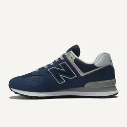 New Balance: Синие кроссовки  574