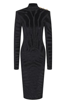 Balmain: Платье из вискозы 