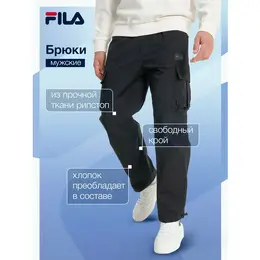 Fila: Чёрные брюки 