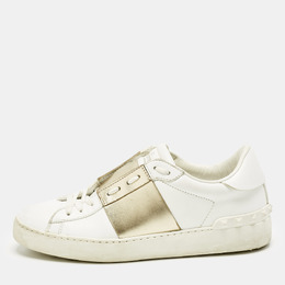 Valentino: Белые кроссовки  Rockstud