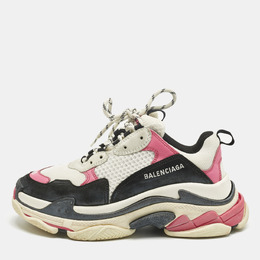 Balenciaga: Многоцветные кроссовки  Triple S