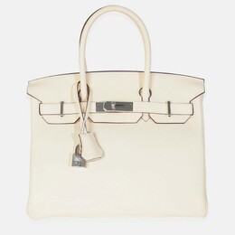 Hermes: Белая сумка  Birkin 30