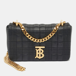 Burberry: Чёрная сумка через плечо  Lola