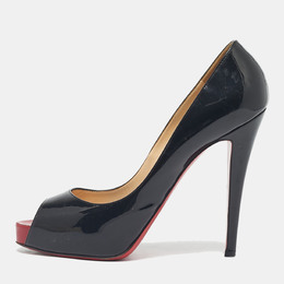 Christian Louboutin: Чёрные босоножки 
