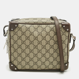 Gucci: Бежевая сумка  GG Supreme