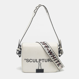 Off-White: Белая сумка через плечо  Binder Clip