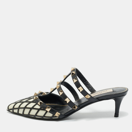 Valentino: Белые сабо  Rockstud