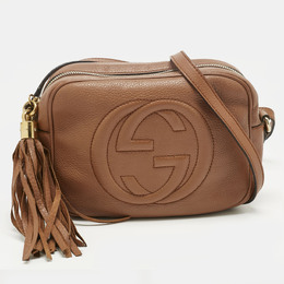 Gucci: Коричневая сумка через плечо  Soho