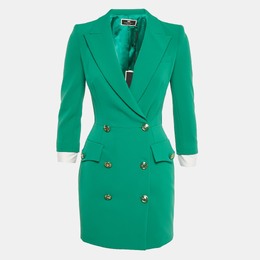 Elisabetta Franchi: Зелёный жакет 