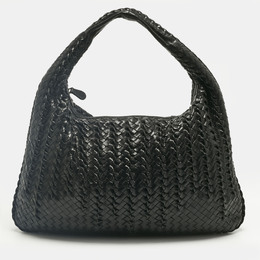 Bottega Veneta: Чёрная сумка  Intrecciato